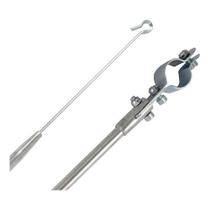 Antena Cromada L100 Com Abracadeira Guidao Corta-Pipa Retratil 2 Estágios e Reclinavel Com Lamina Cortante Universal Antena Cromada L100 Com Abracadeira Guidao Corta-Pipa Retratil 2 Estágios e Reclinavel Com Lamina Cortante Universal
