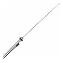 Antena Cromada Telescópica 80cm 4 Estágios com Cabo Universal