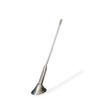 Antena de teto traseira decorativa haste media cromada