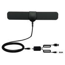 Antena de TV 4K com Alto Ganho - Amplificador DVB-T2 - Alcance de 80 Milhas