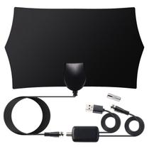 Antena de TV, Antena de TV Indoor, Antena Hdtv Amplificada Digital Indoor, suporte 4k 1080p Televisão Canais Locais Amplificador de Sinal, alta potência Amplificada Ante - HUOGUO