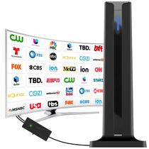 Antena de TV Digital ApexWaveTV 7 polegadas para uso interno, 360, longo alcance Antena de TV Digital ApexWaveTV 7 polegadas para uso interno, 360, longo alcance