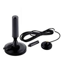 Antena de TV Digital HD 3.5dBi interna/externa preta com cabo Antena de TV Digital HD 3.5dBi interna/externa preta com cabo