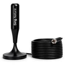 Antena De Tv Digital Sing Nature Full Hd 4k Interna/externa Smart Led Lcd 5 Metros C/ Imã Sing-101