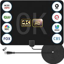Antena de TV ETBRJTK interna de longo alcance 980+ milhas 4K 1080p Antena de TV ETBRJTK interna de longo alcance 980+ milhas 4K 1080p
