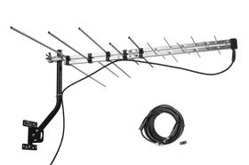 Antena de TV externa McDuory Yagi Recepção de longo alcance 70 milhas Antena de TV externa McDuory Yagi Recepção de longo alcance 70 milhas