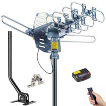 Antena de TV externa PBD Digital 150 milhas com rotação de 360 2 TVs