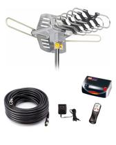 Antena de TV HD amplificada externa Yeceny 150 milhas de alcance Antena de TV HD amplificada externa Yeceny 150 milhas de alcance