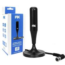 Antena De Tv Hd Smart Led Lcd 4k Completa Cabo 1.80m Com Imã PIX