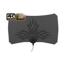 Antena De TV Interna 4K De Alta Ganho, 5000 Milhas, Caixa Digital DTV, Amplificador Ativo, Design