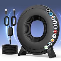 Antena de TV interna fuioopasz 360 4K 1080P de longo alcance Antena de TV interna fuioopasz 360 4K 1080P de longo alcance