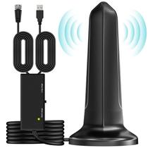 Antena de TV PEAWI Smart Digital HD Indoor Amplificador Interno 480+ Miles