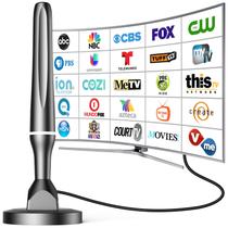 Antena de TV QGclearso 2025 para Smart TV interna 4K 1080p VHF/UHF Antena de TV QGclearso 2025 para Smart TV interna 4K 1080p VHF/UHF