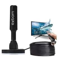 Antena Digital 5 Metros Interna Externa - exbom Antena Digital 5 Metros Interna Externa - exbom