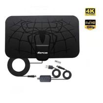 Antena Digital 5 metros interna Sinal TV HDTV Base Imã Externo a prova d'agua