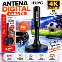 Antena Digital Amplificada Base Imã a prova d água HDTV Interna/Externa 3.5 DBI HDTV/UHF/VHF Antena Digital Amplificada Base Imã a prova d água HDTV Interna/Externa 3.5 DBI HDTV/UHF/VHF