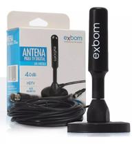 Antena Digital Amplificada HDTV Interna e Externa 5 Metros