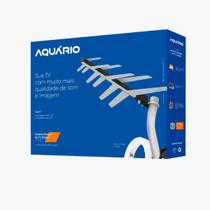 Antena Digital Aquário TV DTV 1500 Full HD UHF HDTV 4K Externa Completa Cabo 10m Mastro Suporte Parede