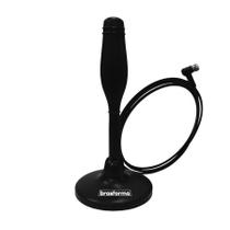 Antena Digital Brasforma 5x1 4k Hdtv Vhf Uhf Fm C/Cabo 5mt