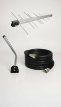 Antena Digital Externa 16 Elementos com Mastro e Cabo