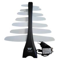 Antena Digital Externa Com Amplificador Compacta Preto G20 Antena Digital Externa Com Amplificador Compacta Preto G20