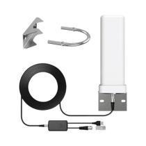 Antena Digital Externa De TV 35dBi Com Amplificador De Sinal 4K 1080P Para Canais HDTV Gratuitos