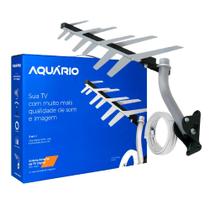 Antena Digital Externa Tv Uhf Hdtv Aquario Dtv-1500 Cabo E Suporte