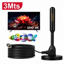 Antena Digital HD Para TV interna Externa Com Imã Cabo 3M À Prova d'água Hdtv Uhf 3.5 dbi Antena Digital HD Para TV interna Externa Com Imã Cabo 3M À Prova d'água Hdtv Uhf 3.5 dbi