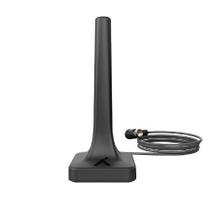Antena Digital Hdtv 4 Em 1 Vhf/uhf/fm/hdtv Uso Interno Ou Externo Com Cabo 2,5 Metros Dtv-200