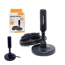 Antena Digital Hdtv Interna e Externa 3.5 Dbi Com Cabo De 3m