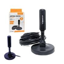 Antena Digital Hdtv Interna e Externa 3.5 Dbi Com Cabo De 3m