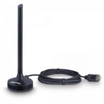 Antena digital interna aquario dtv 100p hdtv 4k cabo 2,5m 5x1