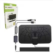 Antena Digital Interna Com Amplificador Sinal Booster Flex