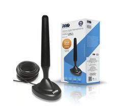 Antena Digital Interna e Externa Proeletronic Prohd 2400 3 Metros de fio e base imantada