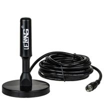 Antena Digital Interna Externa HDTV UHF VHF Cabo 5 Metros LE-3094-13 Antena Digital Interna Externa HDTV UHF VHF Cabo 5 Metros LE-3094-13