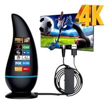 Antena Digital Interna Para Tv Antena Amplificada 1080 Hdtv Cabo 3m