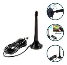 Antena Digital Interna Tv Amplificada Hdtv 4k Hd Cabo 5m Antena Digital Interna Tv Amplificada Hdtv 4k Hd Cabo 5m