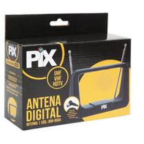 Antena Digital Interna UHF/VHF HDTV Plug 90 Graus da PIX Chipsce Ref 008-9504