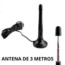 Antena Digital para TV, Interna e Externa, Sinal TV, HDTV, 4K, FM, UHF, Base Imã, Prova d'água Antena Digital para TV, Interna e Externa, Sinal TV, HDTV, 4K, FM, UHF, Base Imã, Prova d'água