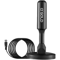 Antena Digital TV Interna Externa Amplificada HDTV 4K UHF VHF FM Resistente a Água