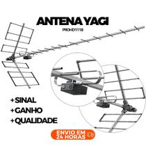 Antena Digital Yagi Externa 4k Alto Ganho Longo Alcance PROHD-1118 Antena Digital Yagi Externa 4k Alto Ganho Longo Alcance PROHD-1118