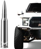 Antena EcoAuto Bullet 14 cm cromada para Dodge Ram Ford Antena EcoAuto Bullet 14 cm cromada para Dodge Ram Ford