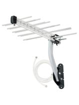 Antena Externa Aquario Log Para Tv 20 Elementos - Lu-20 Plus