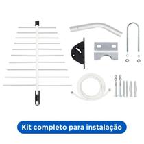 Antena Externa Aquário Log Tv 20 Elem Lu-20 Plus