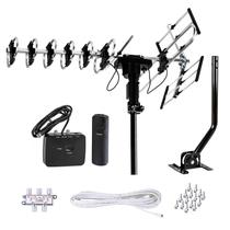 Antena externa Five Star HD TV, alcance de 200 milhas, rotação de 360