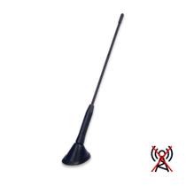 Antena Haste Longa Decorativa Preta Para Teto Veículo Universal 480mm Parte Traseira Sem Sinal