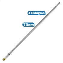Antena Haster para TV e Rádio 63 Cm e 5 Estágios Alta Qualidade Vhf Uhf