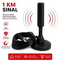 Antena HDTV 4K Interna Externa Mais Canais Digitais com Qualidade