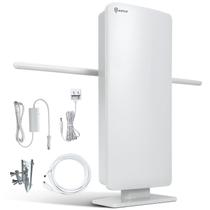Antena HDTV Amplificada ANTOP 400BV para Uso Interno e Externo, Alcance de 70 Milhas