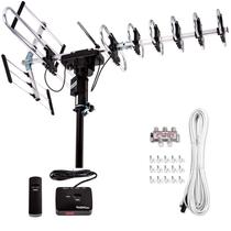 Antena HDTV Digital Externa Amplificada - Alcance de 200 Milhas